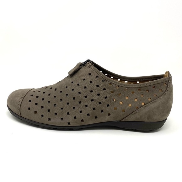 Gabor 84.164.13 Nubuck perforated Fumo shoes - Picture 1 of 7